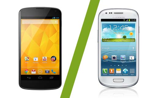 Nexus 4 Samsung_Galaxy S3 Mini
