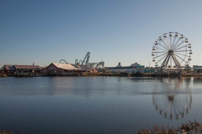 parc d'attraction abandonné