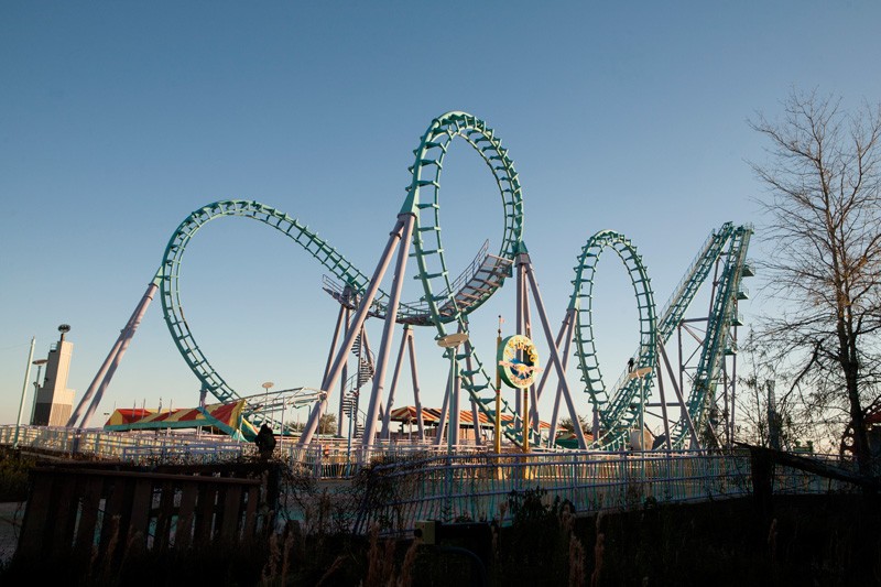 parc d'attraction abandonné