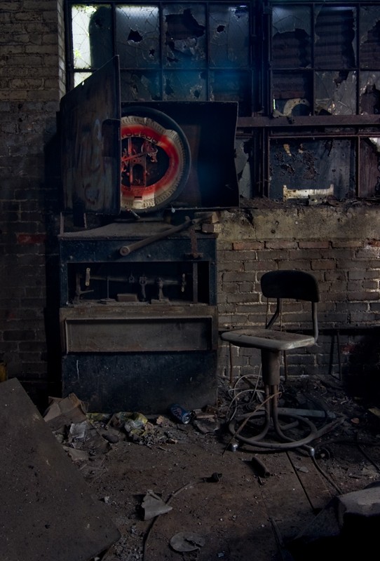 centrale à charbon abandonnée