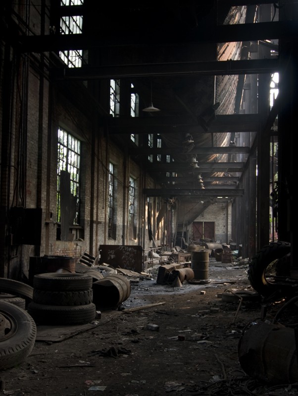 centrale à charbon abandonnée
