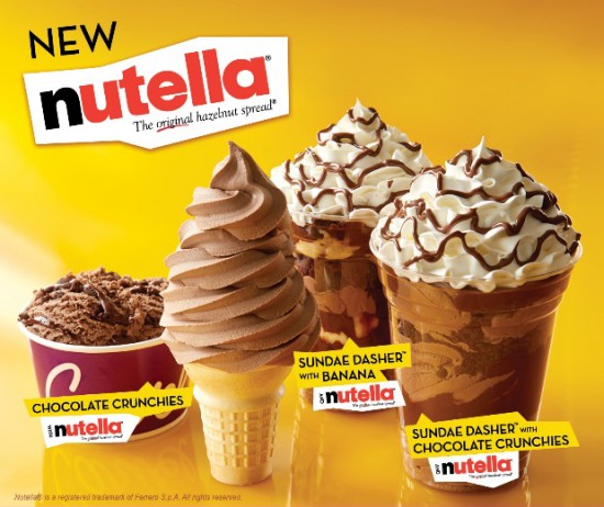 glaces Nutella