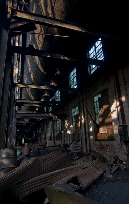 centrale à charbon abandonnée
