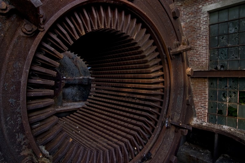 centrale à charbon abandonnée
