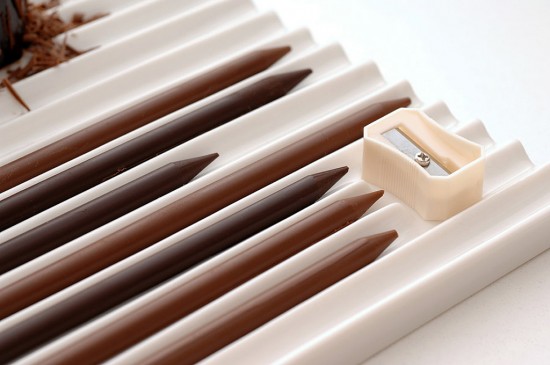 stylos en chocolat Nendo