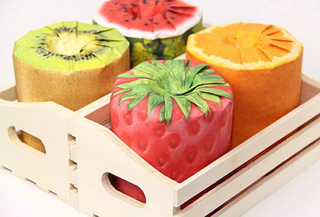 papier toilette fruits