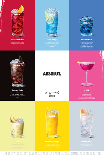 bouteille Absolut Vodka Andy Warhol