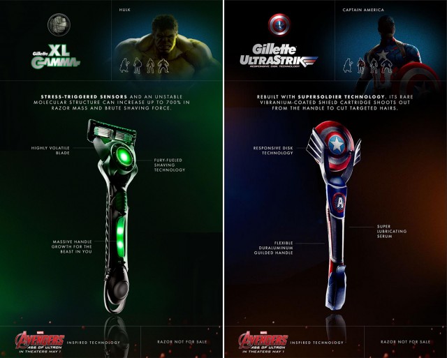 rasoirs Gillette Avengers