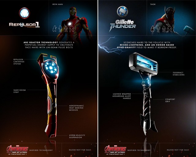 rasoirs Gillette Avengers