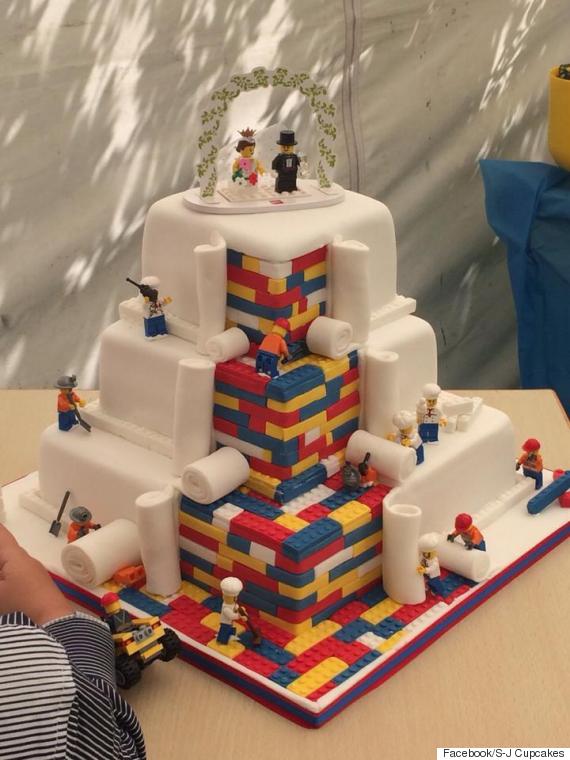 gâteau de mariage Lego