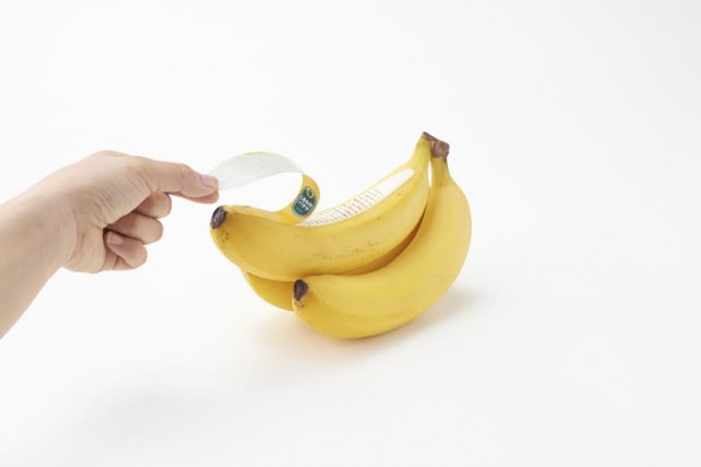 Nendo packaging banane Shiawase UNIFRUTTI Japan