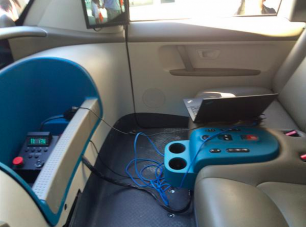 voiture sans chauffeur intérieur Google Car