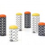Brabantia poubelle Retro Bin Silent Orla Kiely Charcoal Linear Stem