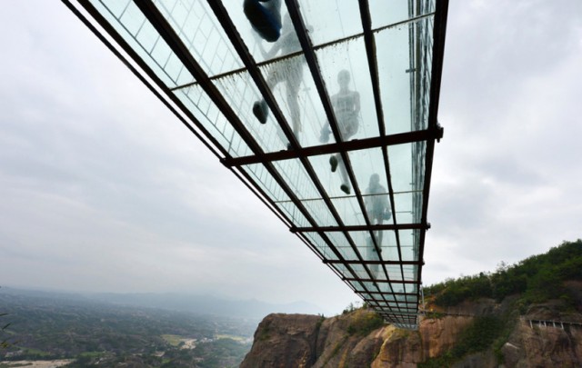 Chinese Skywalk pont en verre chine