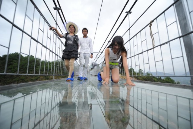 Chinese Skywalk pont en verre chine