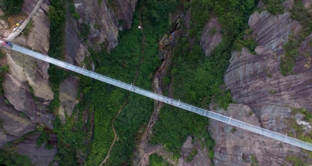 Chinese Skywalk pont en verre chine