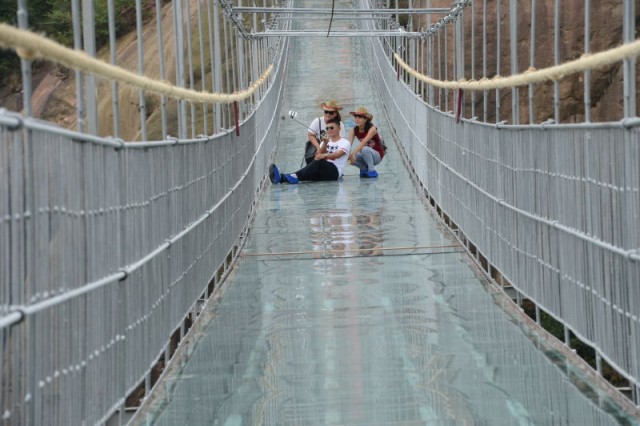 Chinese Skywalk pont en verre chine