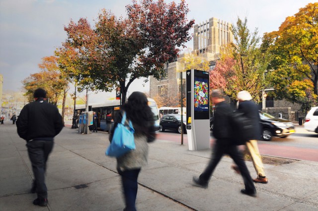 cabines téléphoniques hubs Wi-Fi à New York LinkNYC