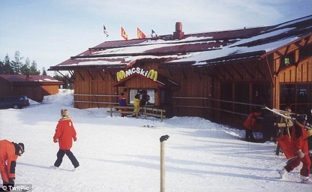 McSki McDonalds piste de ski Suède