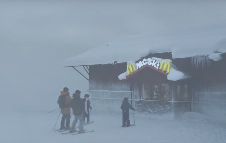 McSki McDonalds piste de ski Suède