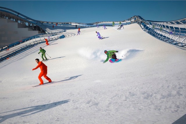 Slalom House immeuble piste de ski