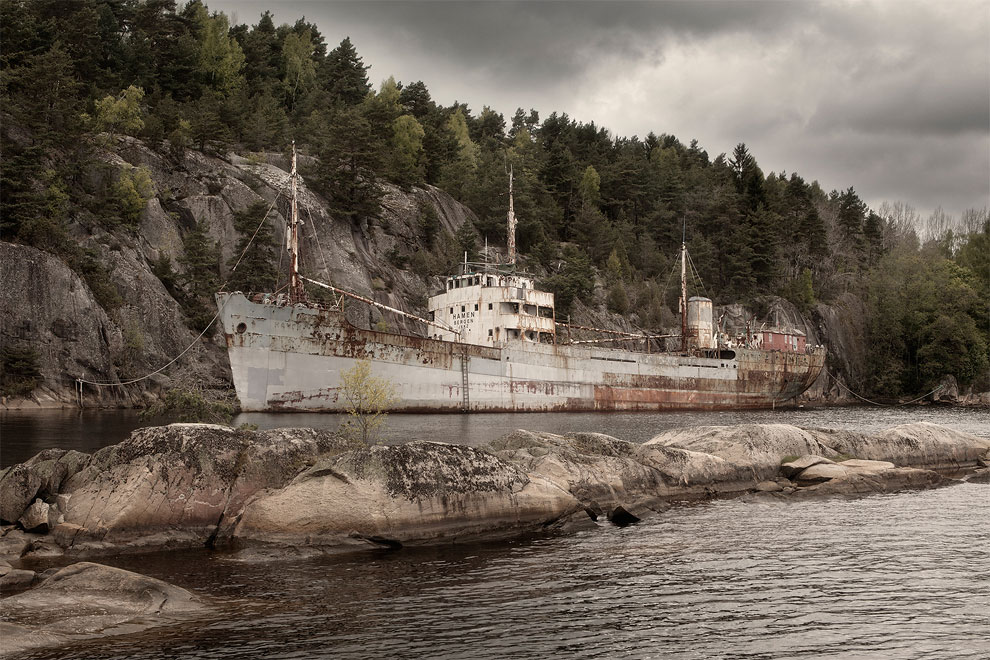 MS Hamen bateau abandonné urbex