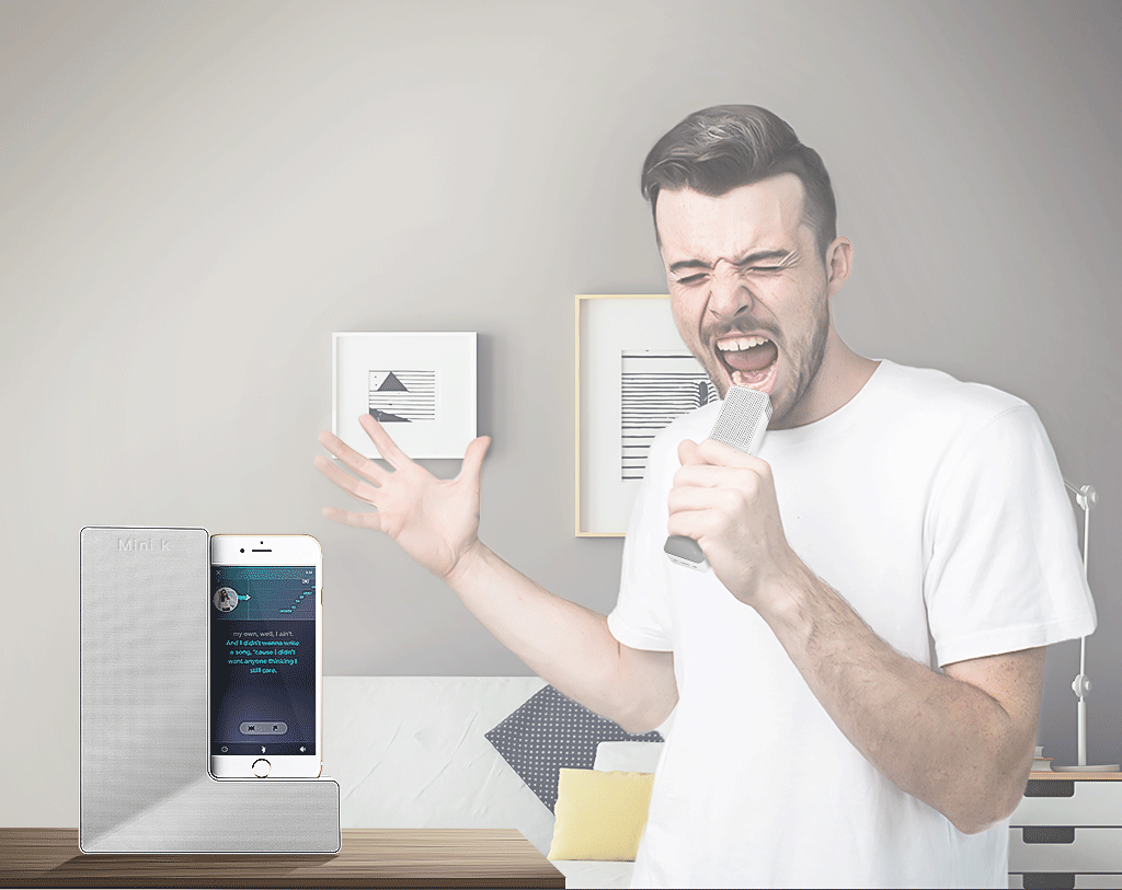 Mini K - Un haut-parleur portatif sans fil Karaoke