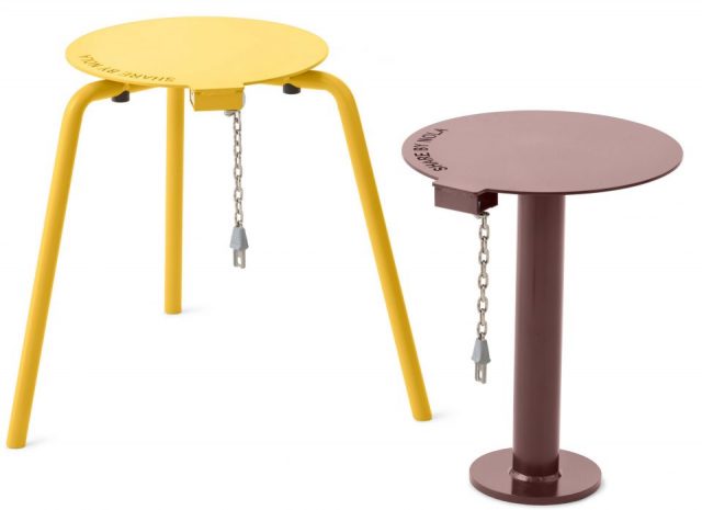 Urbanisme modulaire tabourets caddie