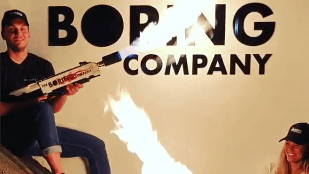 The Boring Company commercialise son premier … lance-flammes !