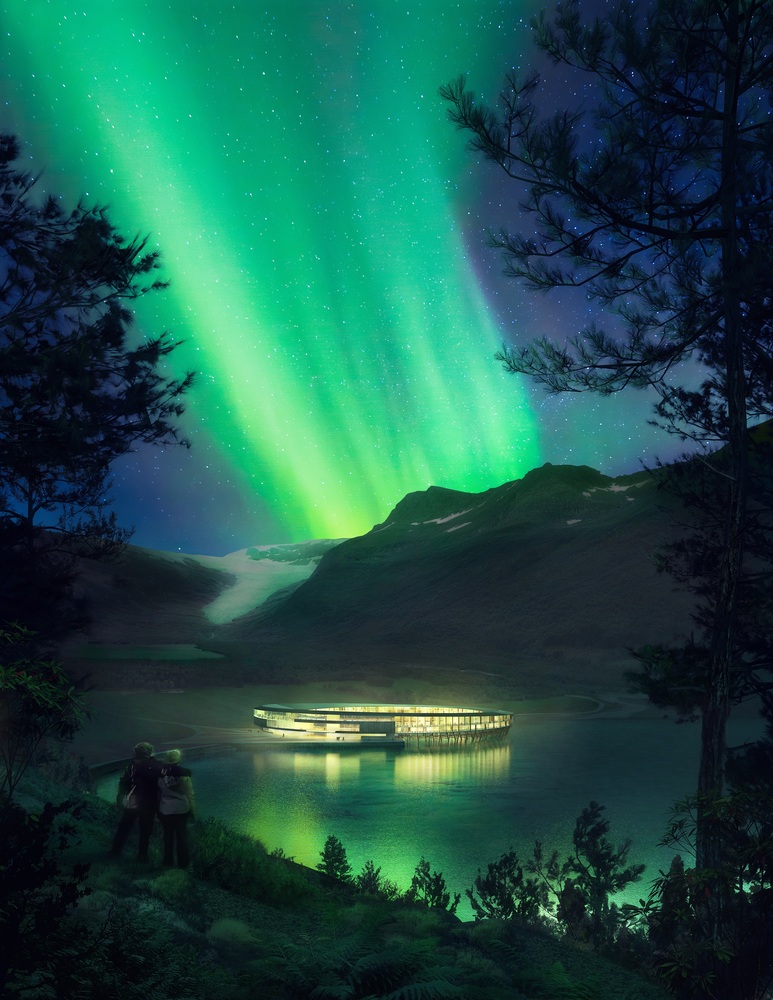Svart - Un hôtel circulaire futuriste pour admirer les aurores boréales