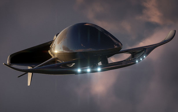 Hyperlight Eros – Un petit véhicule amphibie futuriste de Lee Rosario