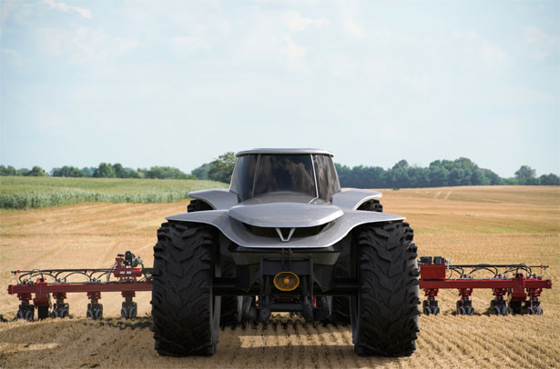 H202 Tractor – Un tracteur futuriste tout électrique avec système de conduite autonome