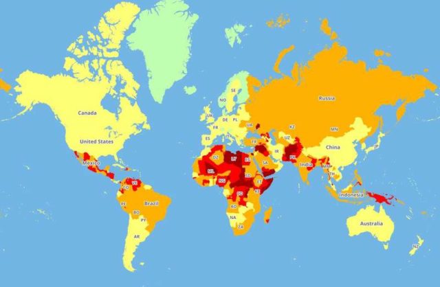 Quels sont les pays où il est dangereux de voyager en ce moment 1