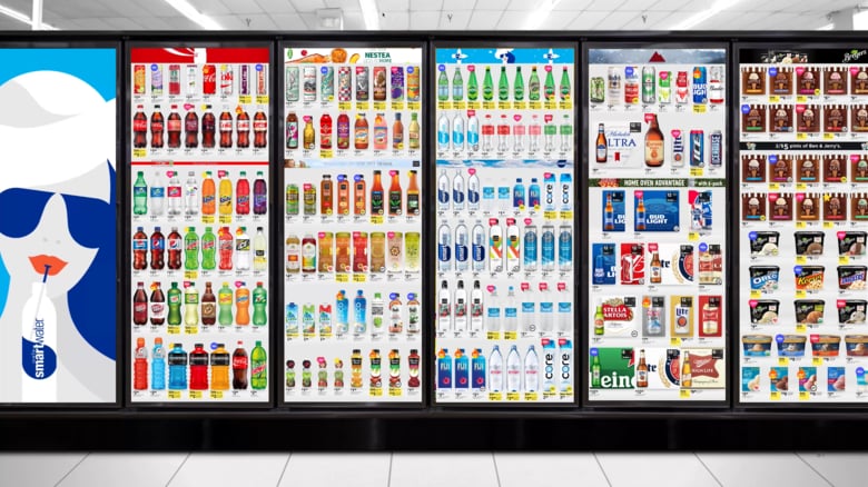 Cooler Screens - Walgreens teste des écrans sur ses frigos pour suivre le comportement des clients