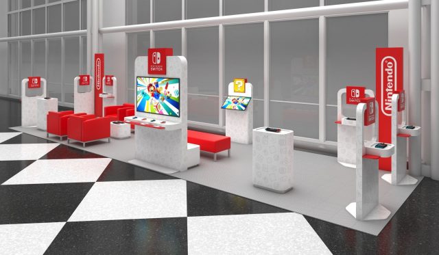 salons pop-up Switch seront installés dans quatre aéroports américains