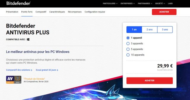 Découvrez Bitdefender Antivirus Plus 