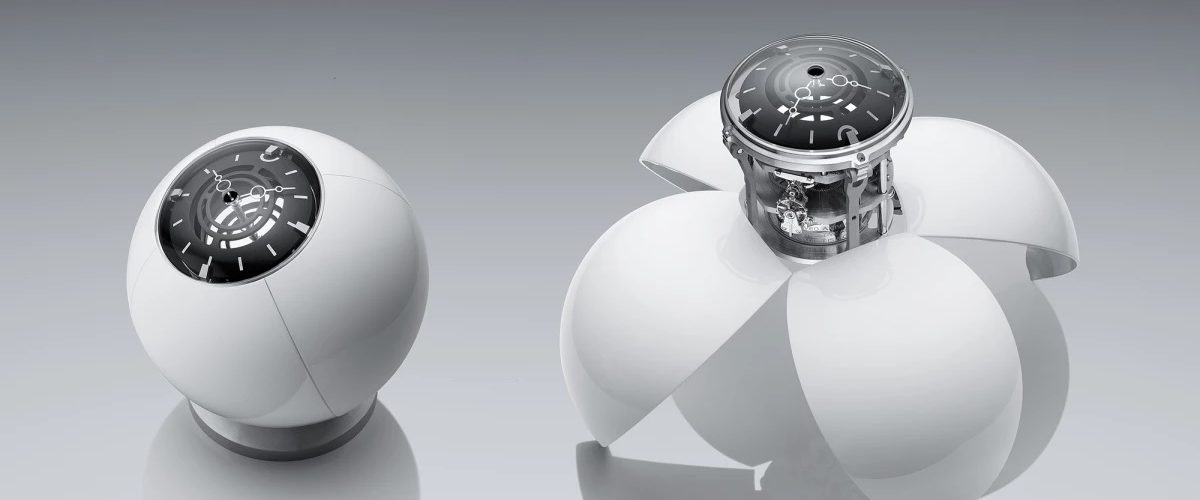 L'étrange horloge Orb de MB&F est inspirée par des yeux et des ailes de scarabée