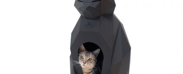 Pulpet - Une maison en papier pour chat ressemble à une belle et élégante sculpture