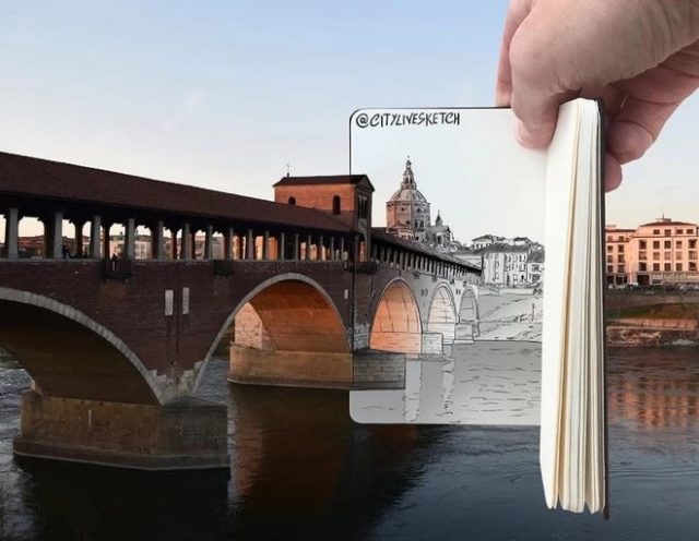 Un pont vers un monde de dessins animés