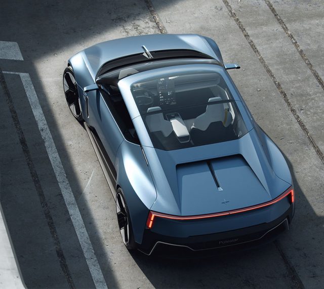 Polestar O₂ Concept Electric Roadster est livré avec un drone cinématique intégré 1