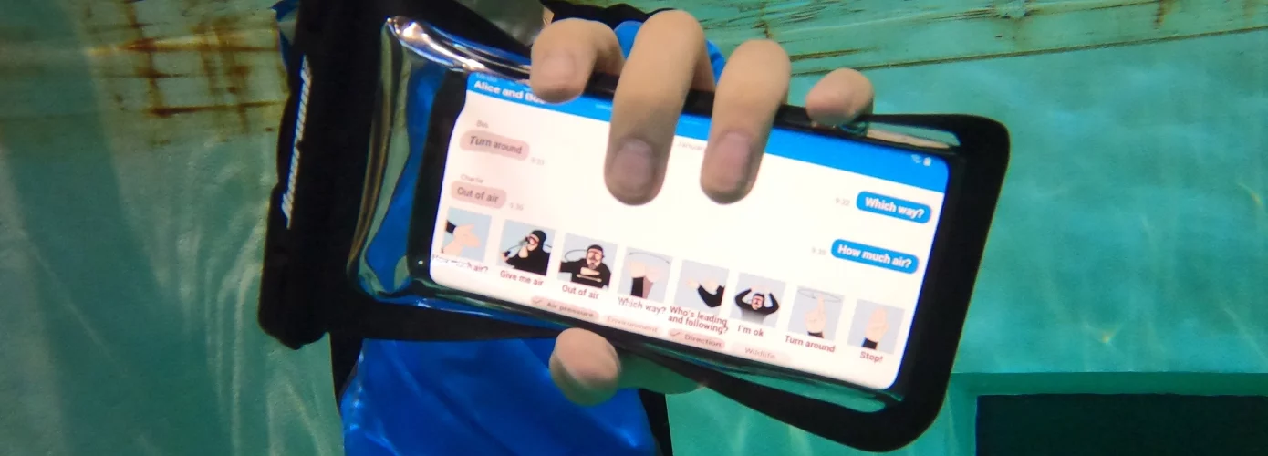 AquaApp - Enfin une application de messagerie sous-marine