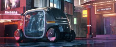 PIX Robobus futuriste - Micro-véhicule autonome pour les villes urbaines