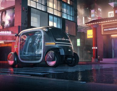 PIX Robobus futuriste - Micro-véhicule autonome pour les villes urbaines