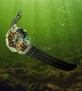 Cette édition spéciale de Casio G-Shock Frogman affiche la couleur
