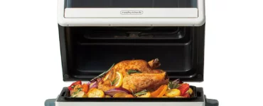 Four électrique multifonctionnel à couvercle rabattable pour différentes méthodes de cuisson