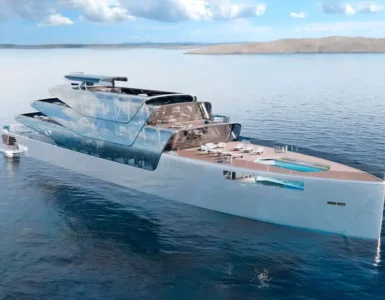 Pegasus - Un yacht invisible grâce à ses ailes solaires réfléchissantes