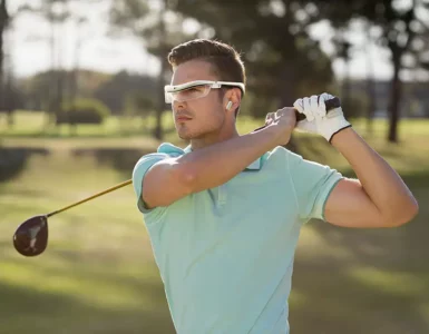 HIO AR – Un concept d'ensemble de lunettes AR pour le golf par Taeyang Kim